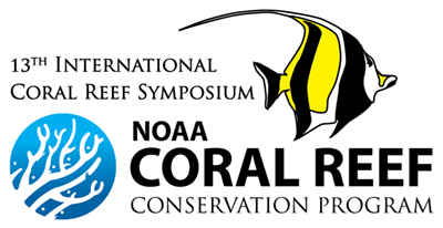 13th International Coral Reef Symposium and NOAA CRCP graphic identifier