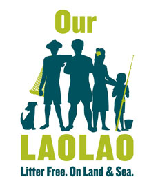 Logo of Laoloao Bay clean up campaign