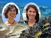 The Coral Reef Conservation Program’s 2019 Knauss Fellow Lauren Swaddell (left) and 2020 Knauss Fellow Leanne Poussard (right)