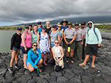 The All Islands Coral Reef Committee tours Kaloko-Honokōhau National Historical Park, in Kailua-Kona, Hawai'i. Photo credit: NOAA.