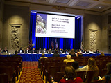 The 46th U.S. Coral Reef Task Force meeting occurred in April 2023 in downtown Washington, D.C. 
                    Credit: NOAA